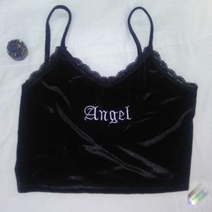 Black Velvet Angel Top